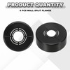 sourcing map 6pcs Wall Split Flange 0.98" (25mm) Plastic Round