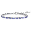 Silvershake 4.62ct. Genuine Tanzanite White Topaz 925 Sterling Silver 6.5