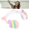 Bluetooth Cat Ear Headphones Fashionable Light Up Wireless Headset for