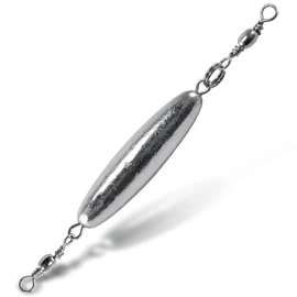 Dr.Fish 10 Pack Trolling Sinkers in-line Sinker with Double Swivel Saltwater Fishing Lead Weight Drop Sinker Salmon Walleye Freshwater 1/16oz