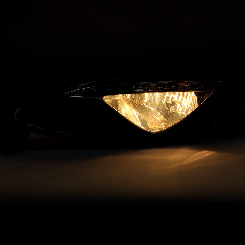 HECASA Halogen Left Fog Light Assembly Compatible with 2013-2017 Hyundai
