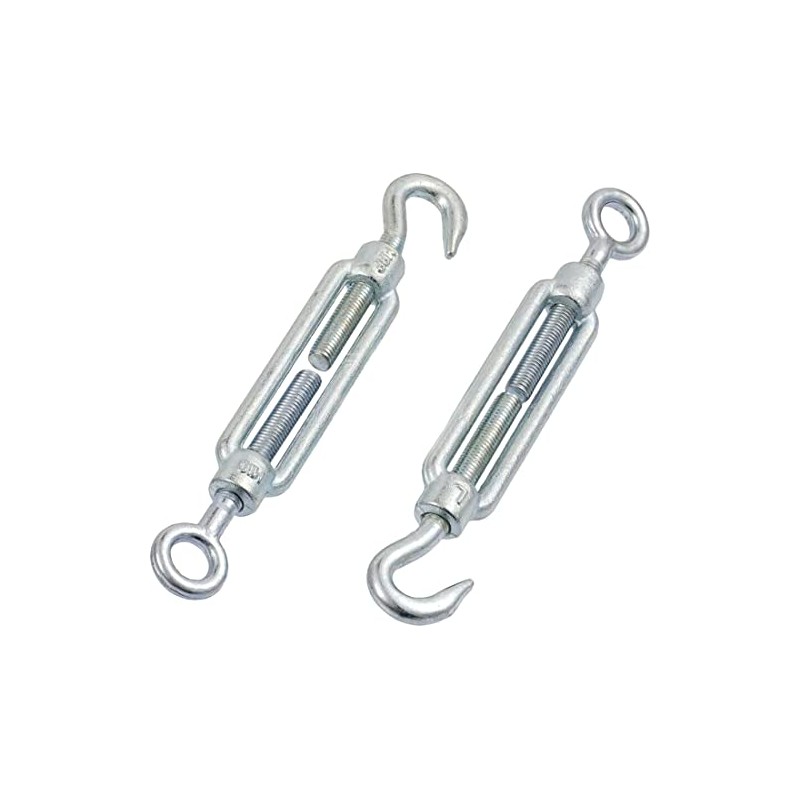 M10 x 125mm Eye & Hook Steel Turnbuckle Wire Tensioner