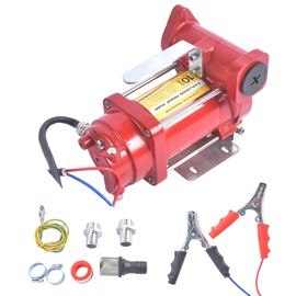 12V 10 GPM DC Fuel Transfer Pump Automatic Gasoline High Flow DC Diesel Transfer Pump Heavy Duty Fuel Oil Transfer Pump for Gasoline, Diesel, Kerosene, Biodiesel Vahaha