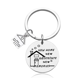 New Home Gifts for Best Friend Housewarming Gifts for Dad Mom New Home Christmas Gifts for Girlfriend Boyfriend New Home New Advance New Memories Keychain Gift for Wife Husband New Homeowner