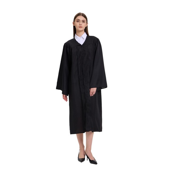 HX Graday Unisex Matte Graduation Gown,Choir Robe for Church,Judge Robes,Pulpit