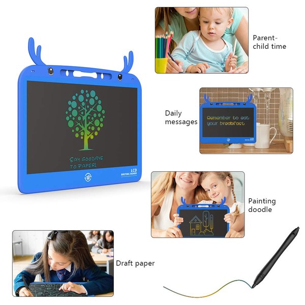 Gosizos Writing Tablet, Erasable Reusable Electronic LCD Drawing Pad, 13.5