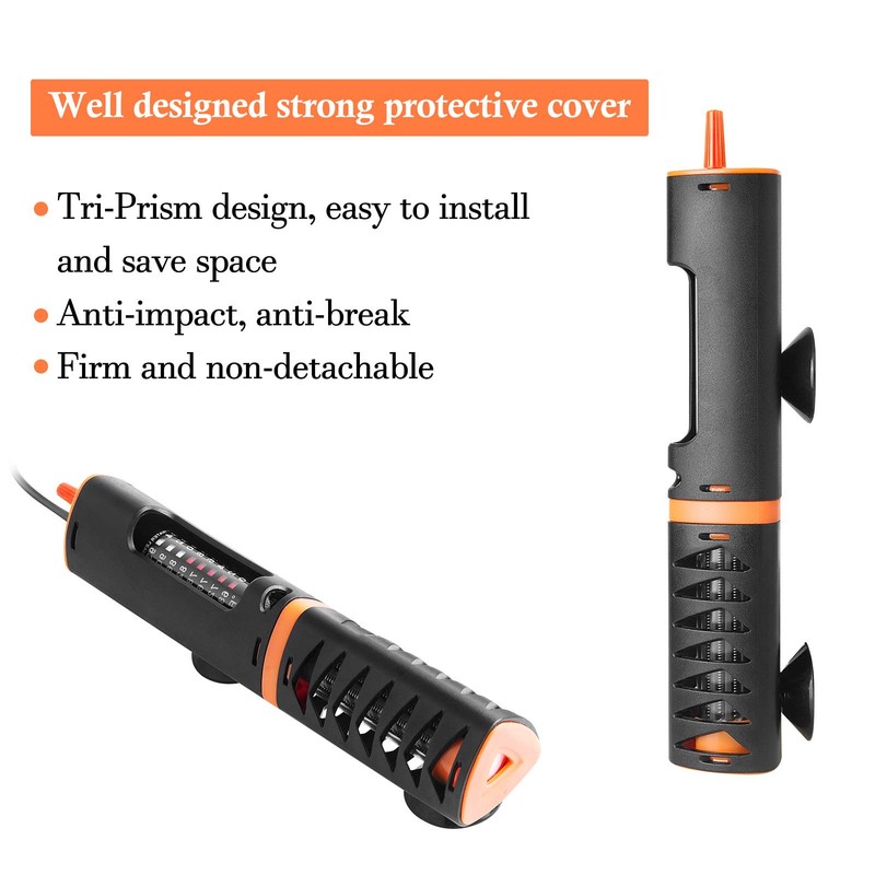 HITOP Adjustable Aquarium Heater with Protective Cover, 50W 100W 120W