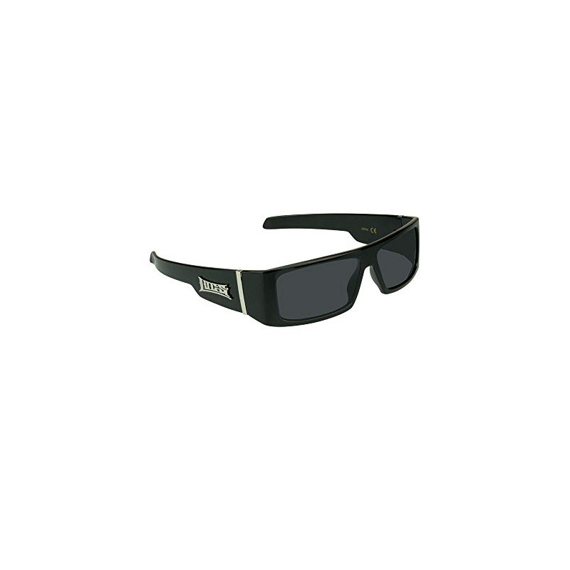 LOCS NEW MENS HARDCORE GANGSTA BIKER SUNGLASSES (BLACK)