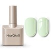 MAYCHAO MAYCHAO 15ML Pale Green Gel Nail Polish 1Pc Light
