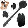 Set de 4 Cepillos Corporales de Silicona para Baño:Cepillo de
