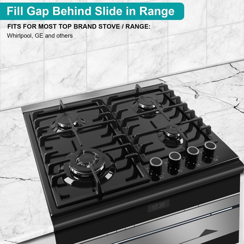 30" Stove Gap Filler, Slide-in Range Rear Filler Kit -