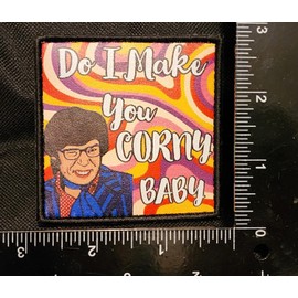 Funny Cornhole Patch DO I Make You Corny Baby Funny Cornhole Patch with Hook Backing You Wont spy Another with This Powers Great Gift for The Player That is a Movie Buff