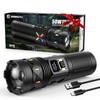erbrigtli Flashlights High Lumens 10000 Rechargeable, Super Bright 50W LED,