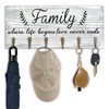 AHYS Key Holder Wall Mount Rustic Wooden Key Rack with