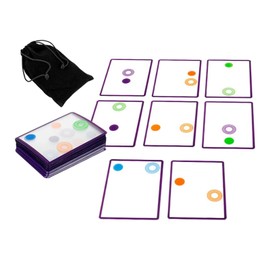 harayaa Overlapping Card Game Swish Toy Set Spatial Al Thinking Parents Child Interaction Toy for Family Black Purple