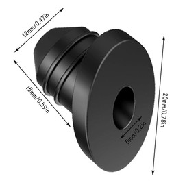 50 Pcs Cable Railing Rubber Grommets,45 Degree Angle Beveled Protector Sleeves,Cable Railing Protective Sleeves for 1/8" 5/32" 3/16" Cables for Metal Cable Railing Posts