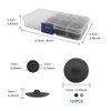 360 Pieces Pozi Screw Cover Caps Plastic Fits Most Phillips