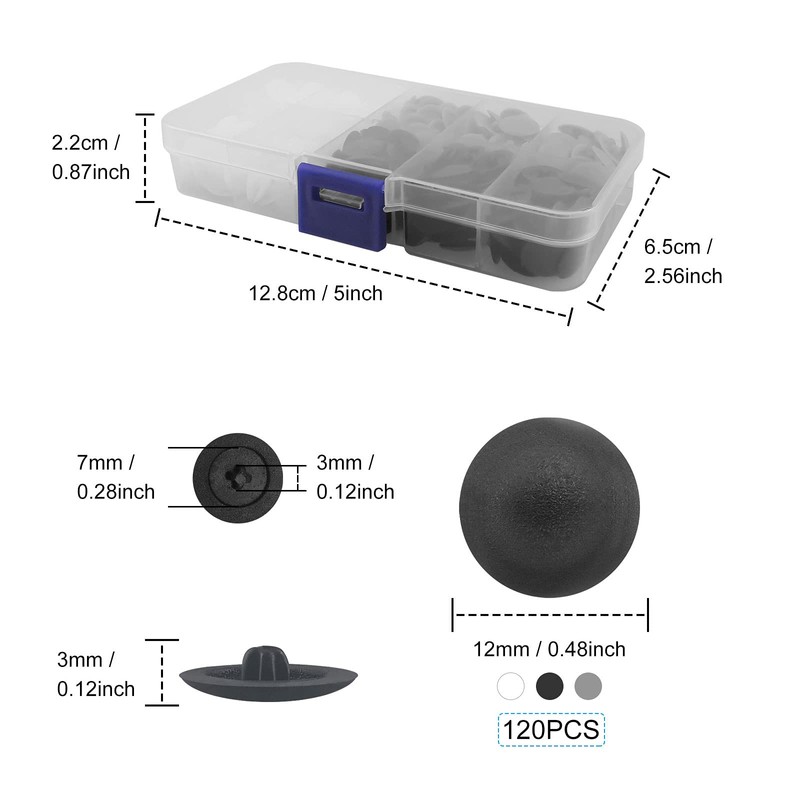 360 Pieces Pozi Screw Cover Caps Plastic Fits Most Phillips
