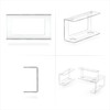 BRAINWAVZ Transparent Under Desk Laptop Holder Mount with Adhesive &