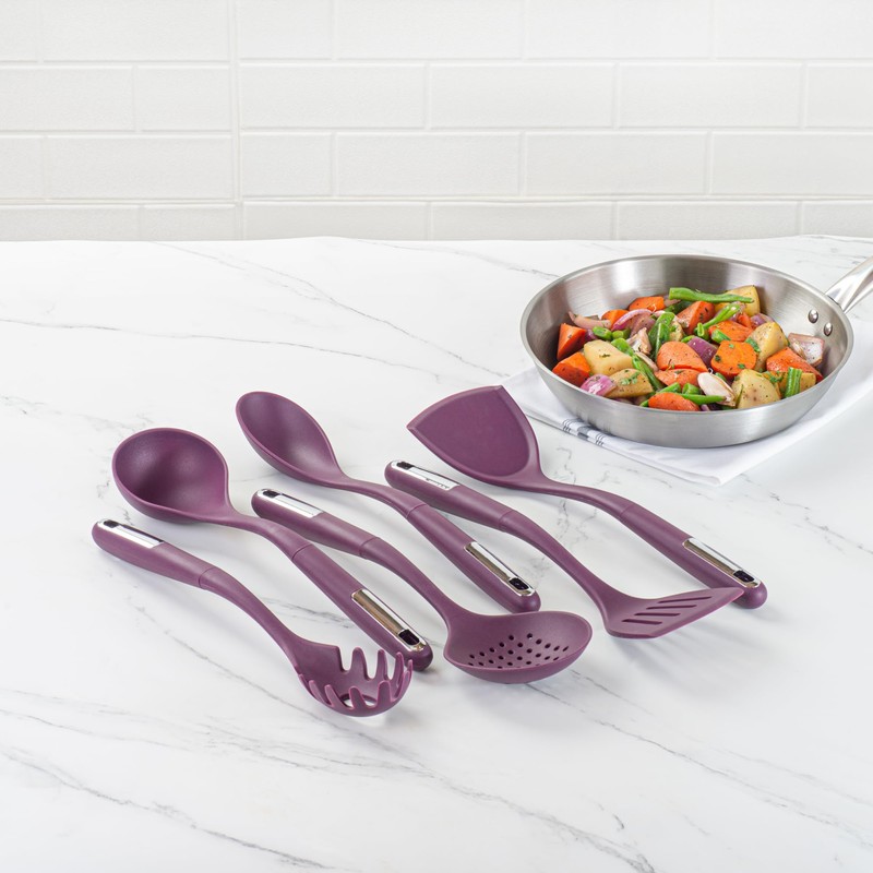 Met Lux Purple Silicone Cooking Utensil Set - 6-Piece -