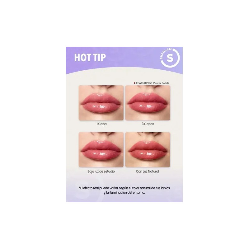 Sheglam Power Bouquet Brillo Labial - See It Through