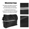 Wheelchair Back Hanging Bags Large Capacity Storage Pouches with Single