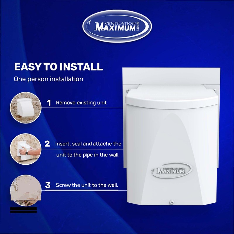 Ventilation Maximum AF6-C 6 Inch Outdoor Wall Dryer Vent Cover
