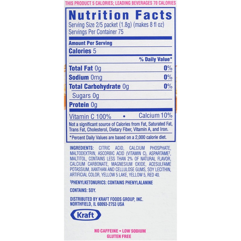 Crystal Light On the Go Drink Mix, Sunrise Classic Orange