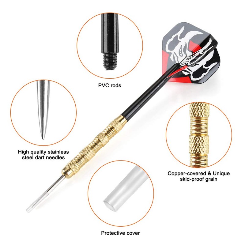 Accmor Metal Tip Darts, Steel Tip Darts, Professional Metal Darts,