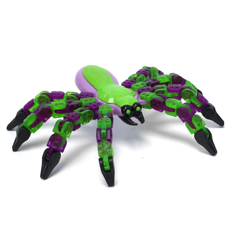 Zing KLiXX Spider Green– Stop Frame Animation and Fidget Toy
