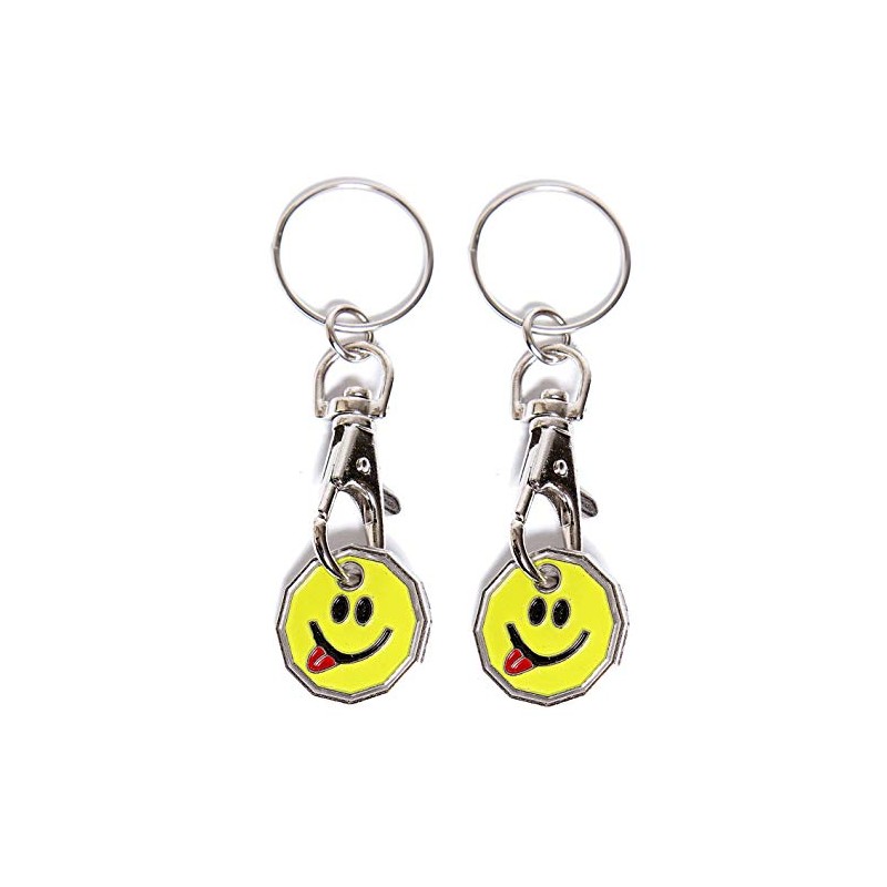 UK Phoenix Shopping Trolley Token £1 Key Ring 12 Sided