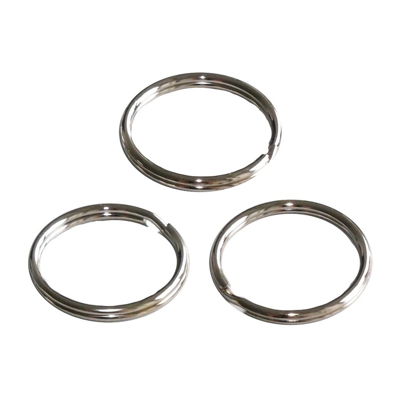 Wedo 2623016 Key Rings Metal Rings Diameter Shiny Nickel-Plated Pack