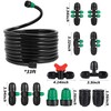 1/2”PVC Anti Drop Drip Irrigation Tubing 33FT(10M)(ID:13mmOD:16mm) with Locked Barbed