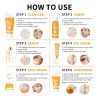 Set De Cuidado Facial Con Vitamina C, Rutina Completa