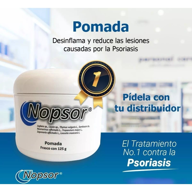 Nopsor 500gr Crema Mas Suave, Pomada Nopsor 125gr Aux. Tx