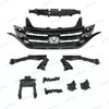 NAYSON 9PC For Honda CR-V 2012-2014 Front Chrome Grille Fog