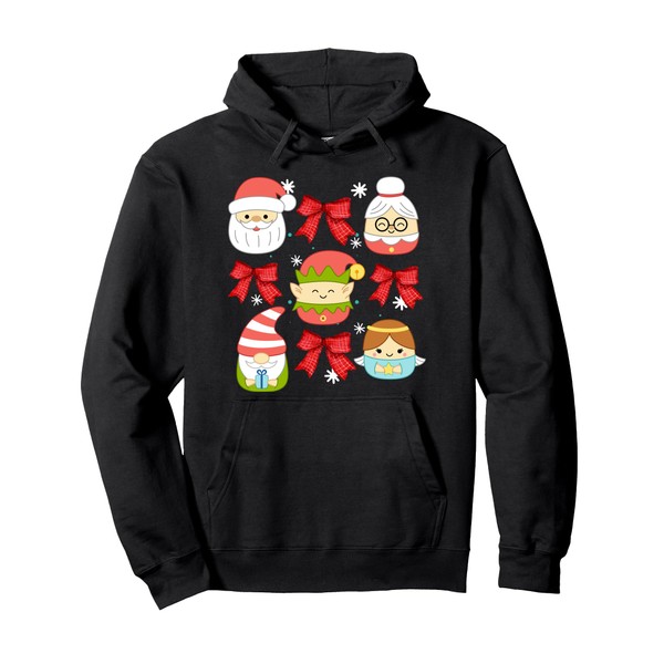 Santa Claus Granny Claus Gnome Elf Christmas Pajama Matching Pullover