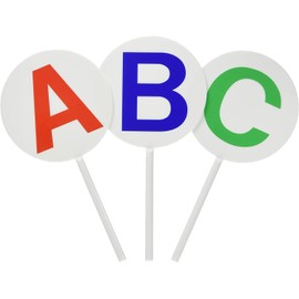 Play Avenue Big ABC Plate, Diameter 5.1 inches (13 cm), Total Length 10.2 inches (26 cm), Plastic