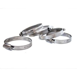 Pisces 5 Pack - 51-70mm Stainless Jubilee Clips to Fit 50mm Hose