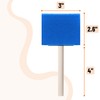 Bates- Foam Paint Brushes, 3", 50 Pack, Blue Sponge Brushes