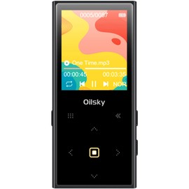 32GB Bluetooth 5.0 MP3 Player Digital Audio Player Direct Recording 128GB Expandable Touch Screen Alloy Built-in Speaker Voice Recorder Music Player FM Radio High Capacity Built-in D22