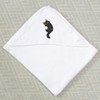 Azeeda 'Rollende Schwarze Katze' Baby-Kapuzentuch (HT00029542)