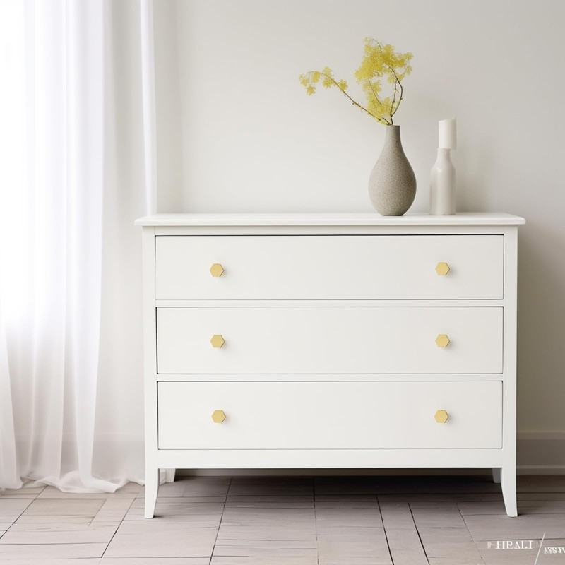 MODMONE 1.18" Cabinet Knobs Solid Brass Dresser Knobs Gold Cabinet