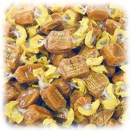 AvenueSweets - Handcrafted Organic Dairy Free Vegan Individually Wrapped Soft Caramels - 5 lb Box - Vanilla