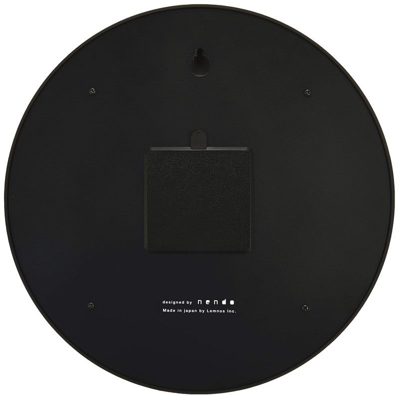 Lemnos Wall Clock Divide Analog Black divide NL17-01 BK Lemnos