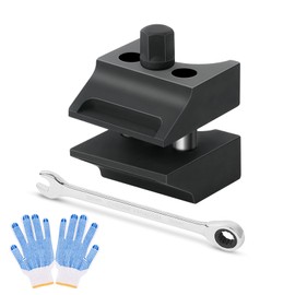 vsshe Car Suspension Expander Separator, Split Steering Knuckle Expander with Wrench and Gloves, Double-Ended Steering Suspension Strut Separator Expanders Tools for Car Repair and Maintenance