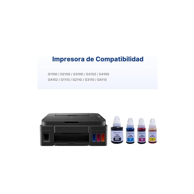 Kit Tinta Compatible con Canon G3100 G1110 G2111 G3000 G2100