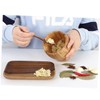 LABRIMP -in-one Garlic Press Set Bamboo Pot Pestle Food Garlic