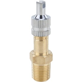 H2O PRO 1/8 Inch Brass Air Valve Adapter for Shallow and Deep Well Pump Systems, For Adding and Holding Air Pressure in Water System, Model 148112