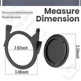241688701 Dispenser Door Seal Flap & 241688401 Ice Chute Assembly Compatible with Frigidaire/Electrolux/Kenmore 25356524403 GS23HSZBW0 FRS6LF7JW6 GLRS234ZAW0